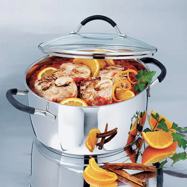 Lot 2 faitouts en inox 24 et 26 cm Rapid’cook Mathon