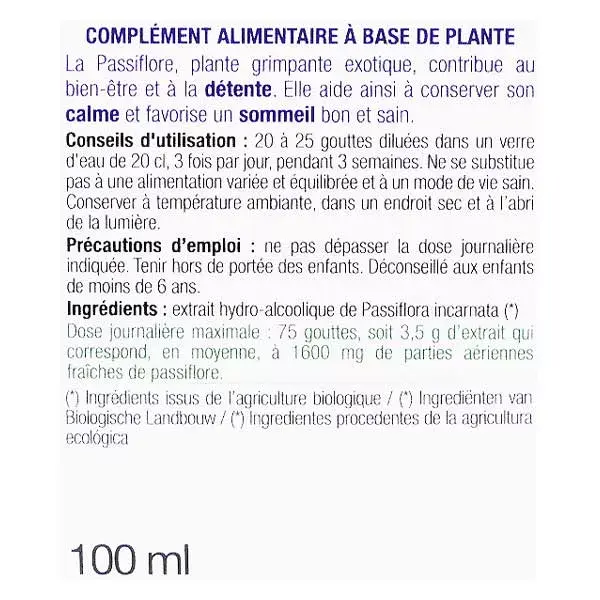 Extrato de Maracujá Orgânico Ladrome Fresh Plant Extracts 100ml