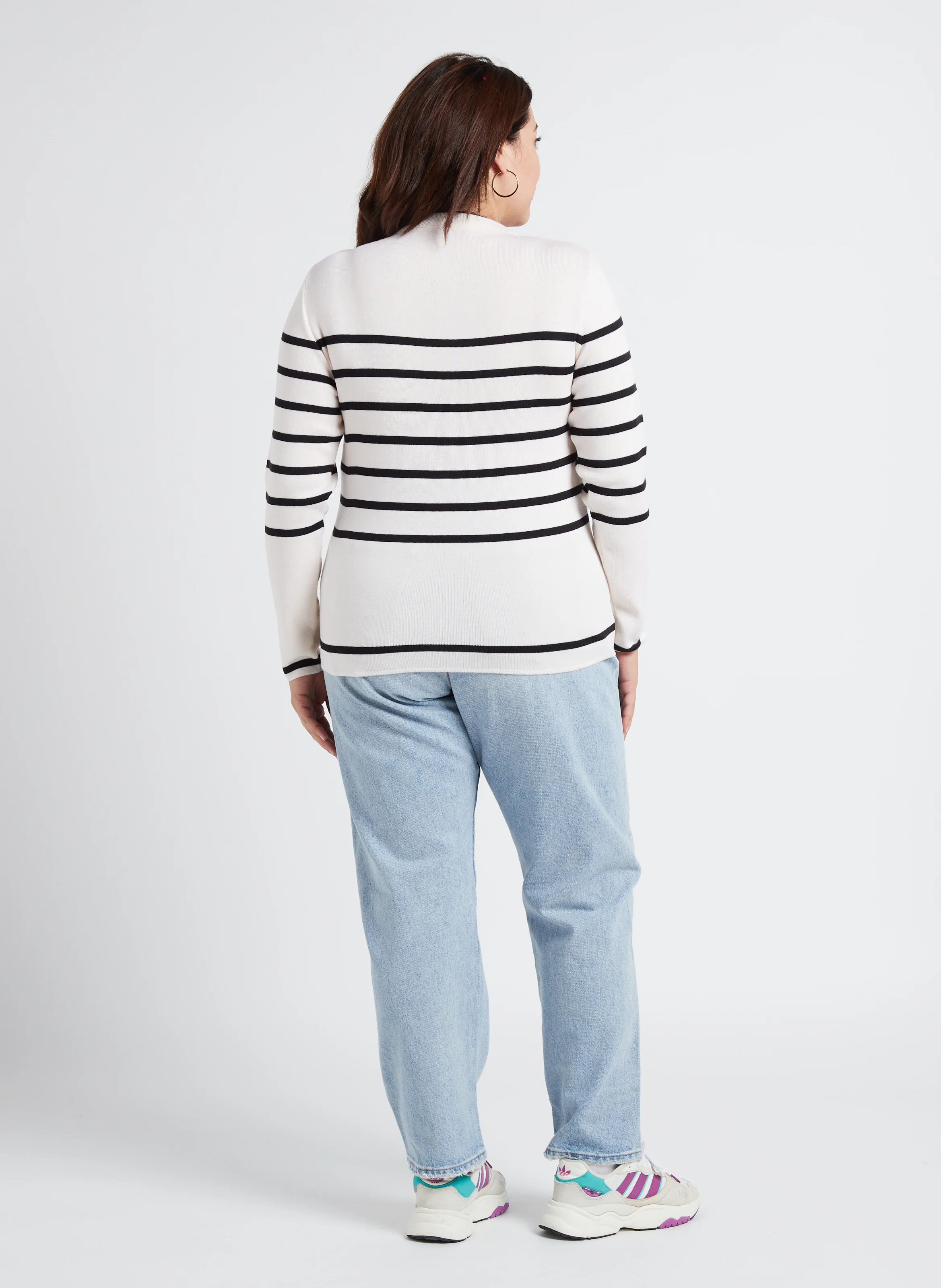 PL 501 JEANS FOR WOMEN - Jean droit délavé en coton mélangé | Jean Délavé