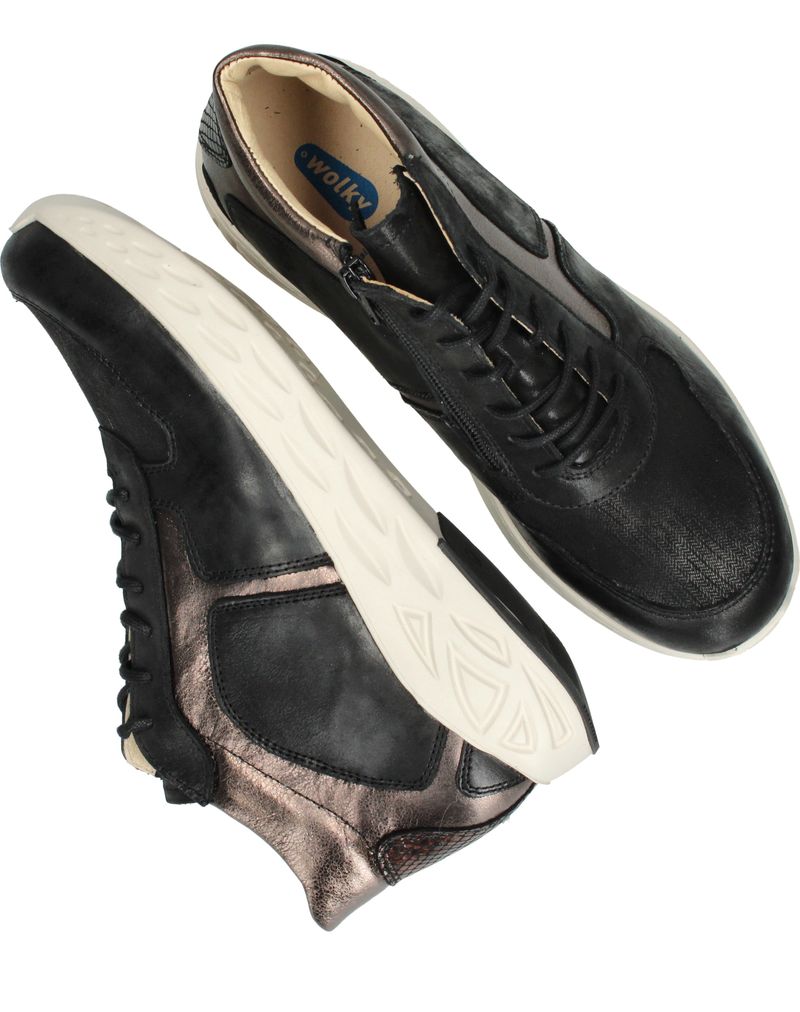 Wolky 0570690 Pep S2F Veterboots Zwart Dames