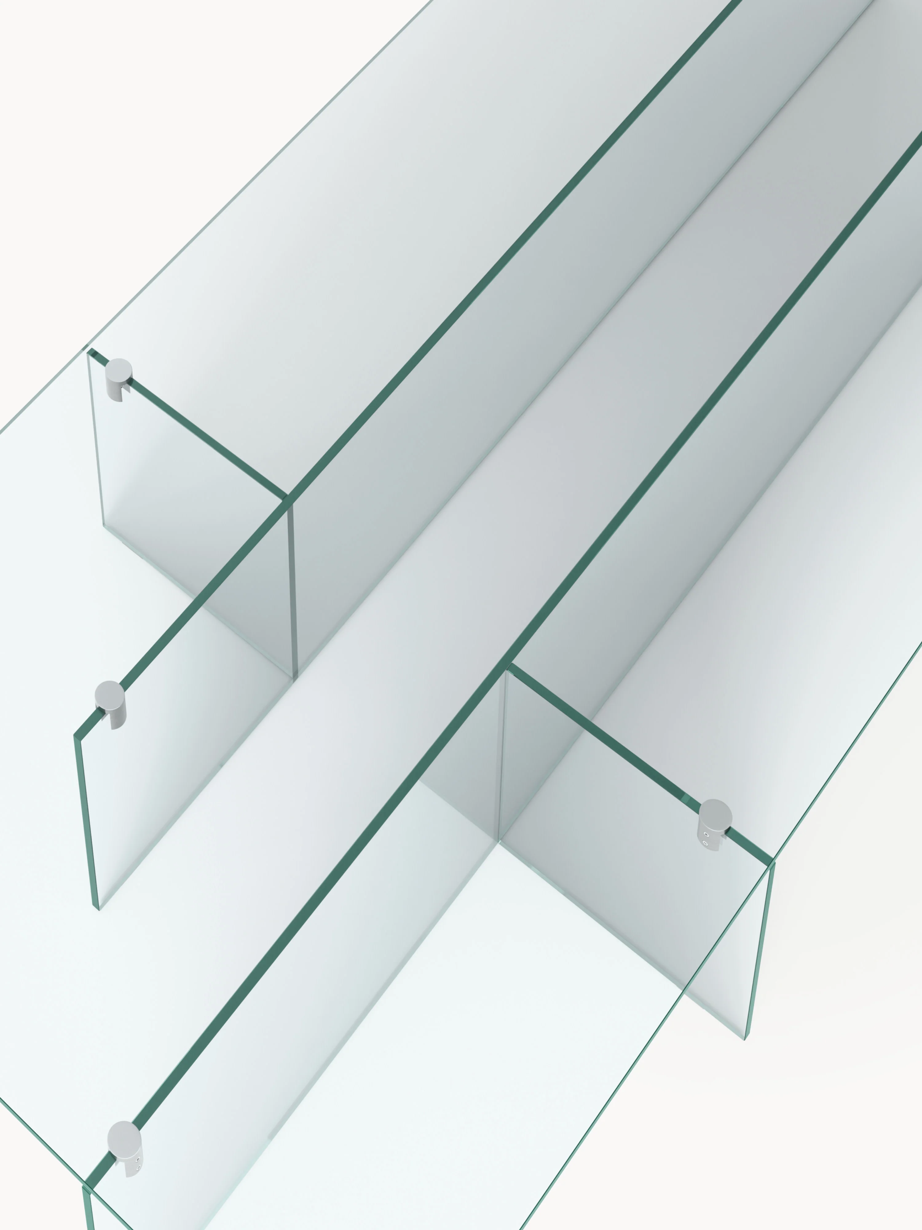 Grote glazen salontafel Anouk, B 160 cm