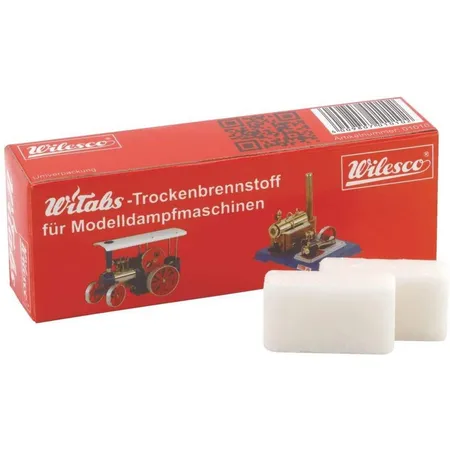 Wilesco Trockenbrennstoff-Tabletten für Dampfmaschinen groß, 12x 7g