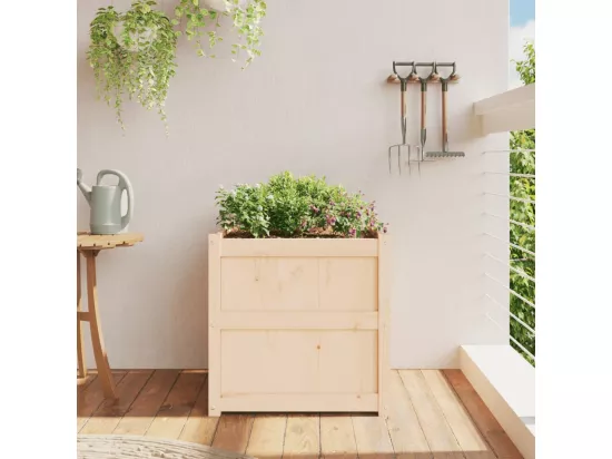 Jardinière d'extérieur 60x60x60 cm bois de pin massif