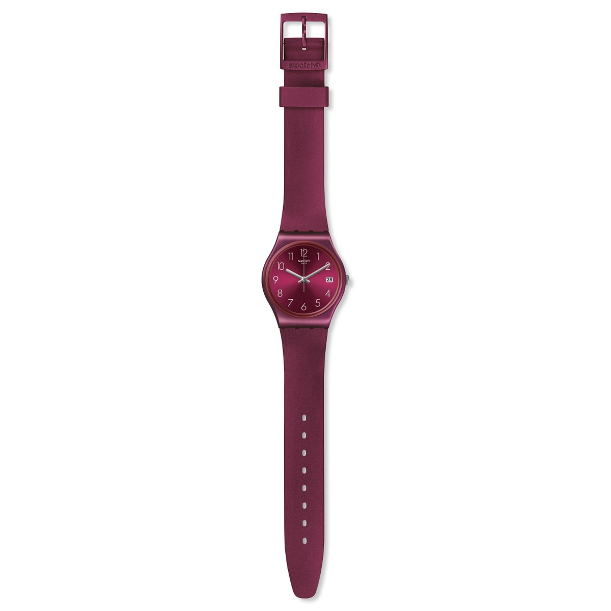 Montre Swatch Redbaya femme silicone rouge