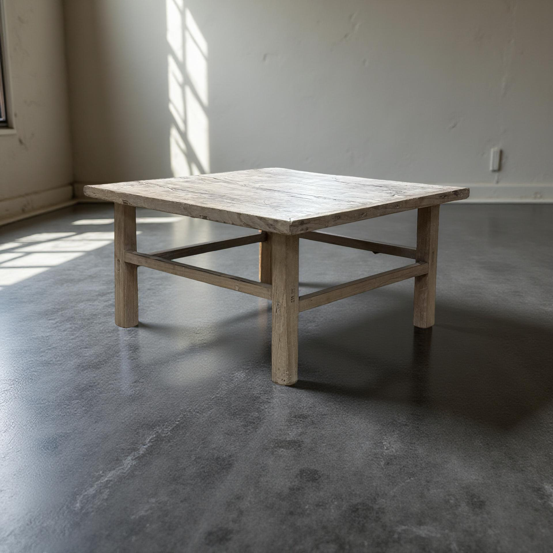 Salontafel vierkant naturel uniek