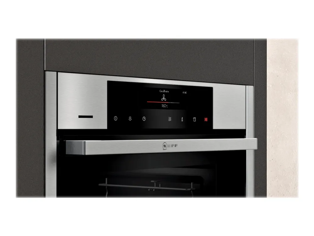 Neff N 90 B46FT62H0 - Ovn - med dampfunktion - til indbygning - Wi-Fi - niche - bredde: 56 cm - dybde: 55 cm - højde: 58.5 cm - med selv-rengøring - Klasse A  - rustfrit stål