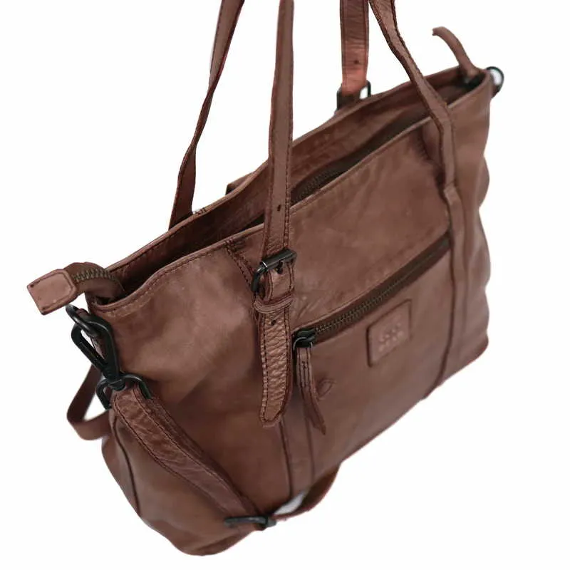 BEAR DESIGN Shopper Mittelbraun Leder