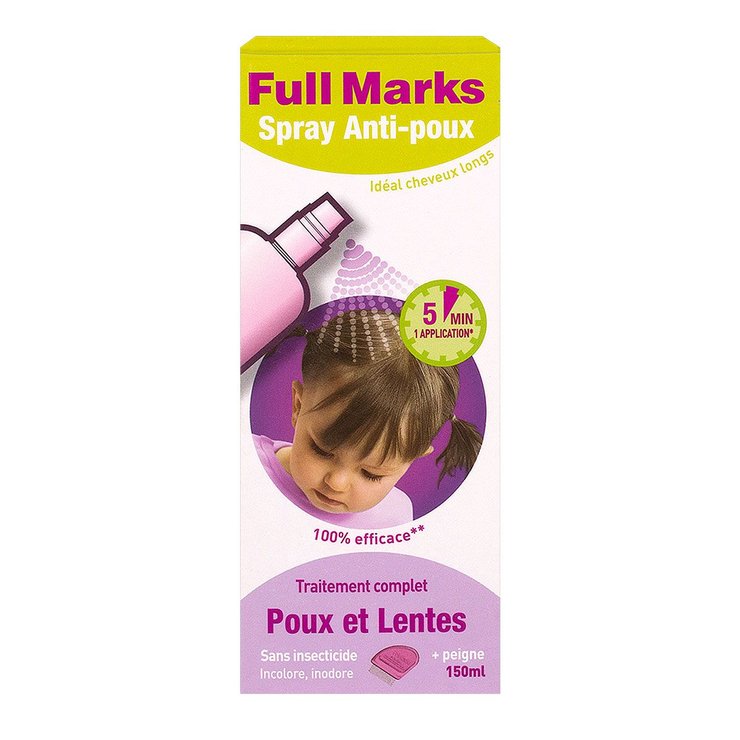 Full Marks spray anti-poux 150ml