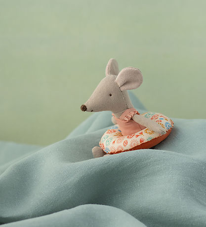 Maileg Maus - Strandmaus m. Schwimmring - Kleine Schwester - Blu