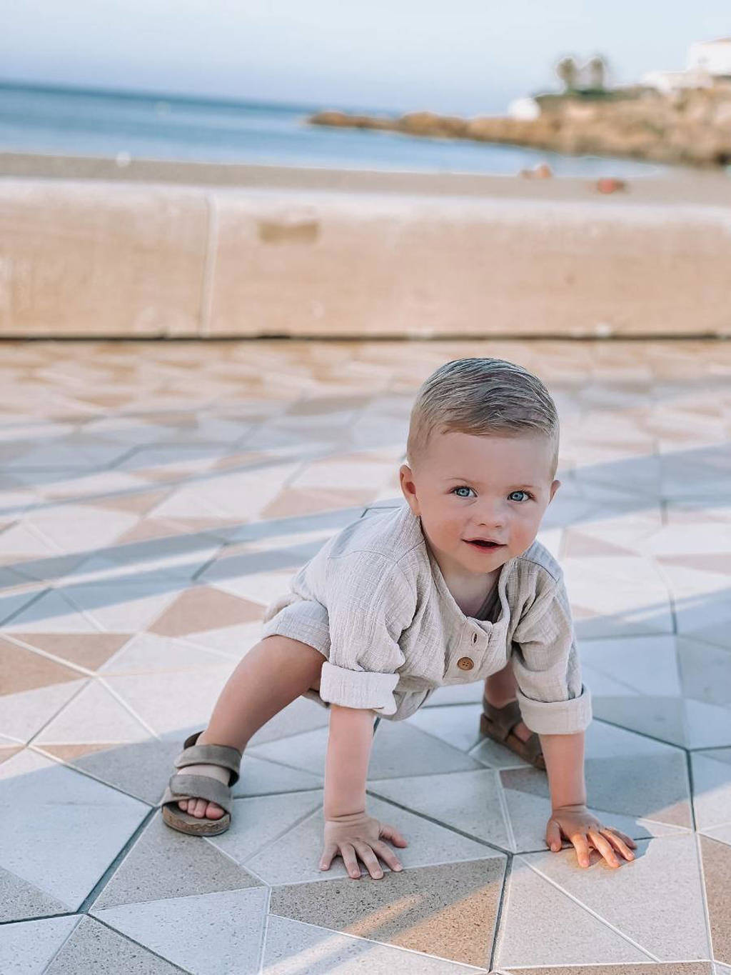 Babystyling baby casual short zand