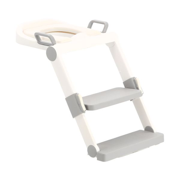 Puck Toilet Trainer Opvouwbaar - Wit/Grijs