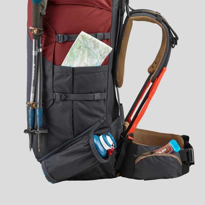 Decathlon Forclaz - Mochila Forclaz MT100 Easyfit Masculina de 70 L para Mochilão