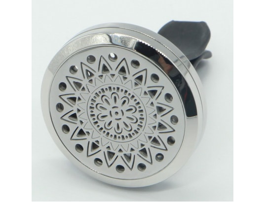 ZEN AROME - Diffuseur d'huiles essentielles pour voiture en inox clip'ar...