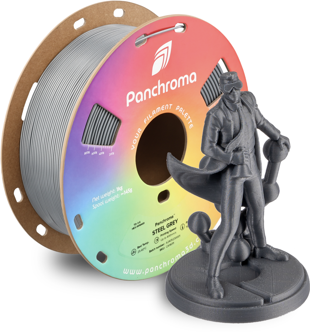 Polymaker  Panchroma CoPE Steel Grey, 1,75 mm / 1000 g    Farbenprächtiger Copolyester in Steel Grey