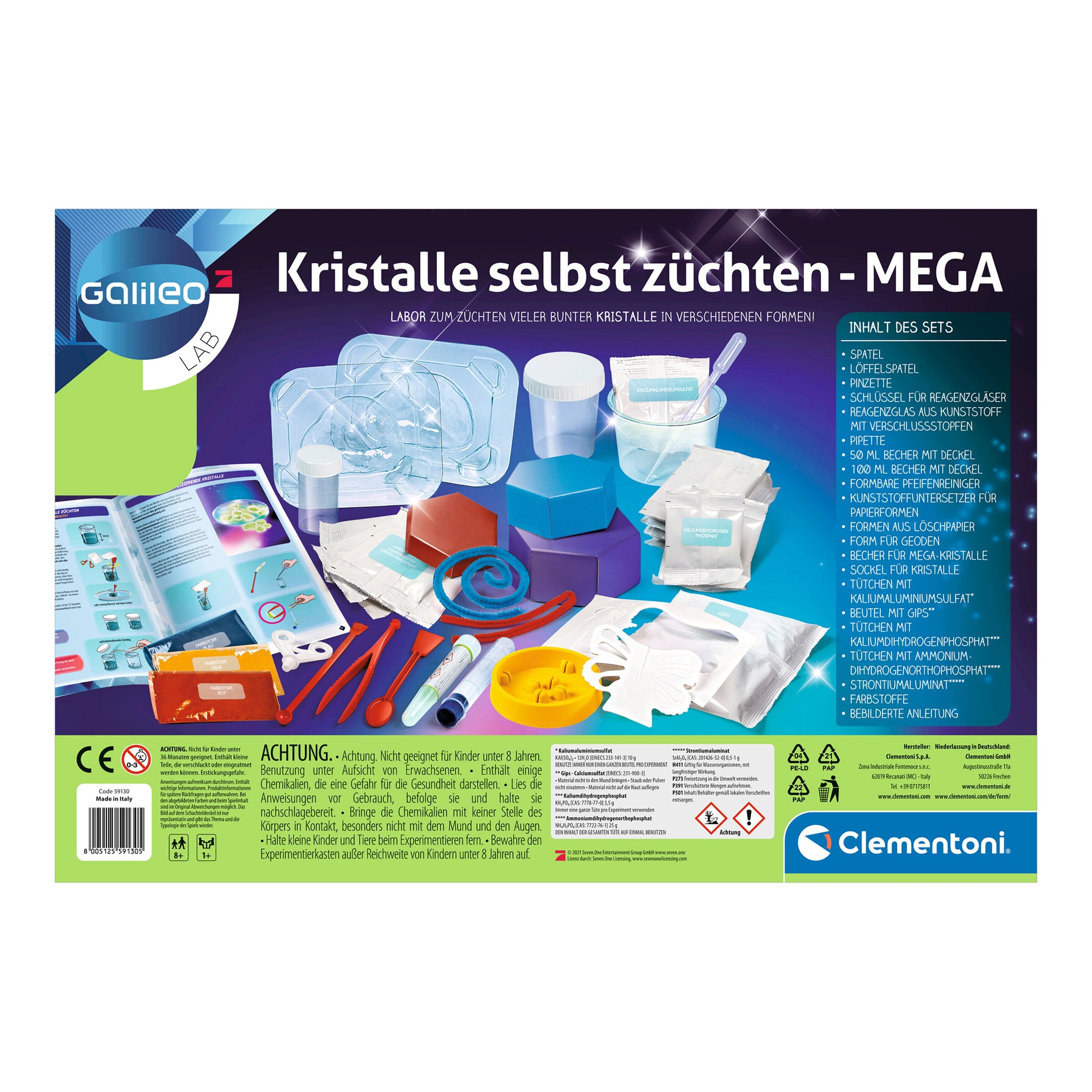 Clementoni - GALILEO Kristalle selbst züchten Mega