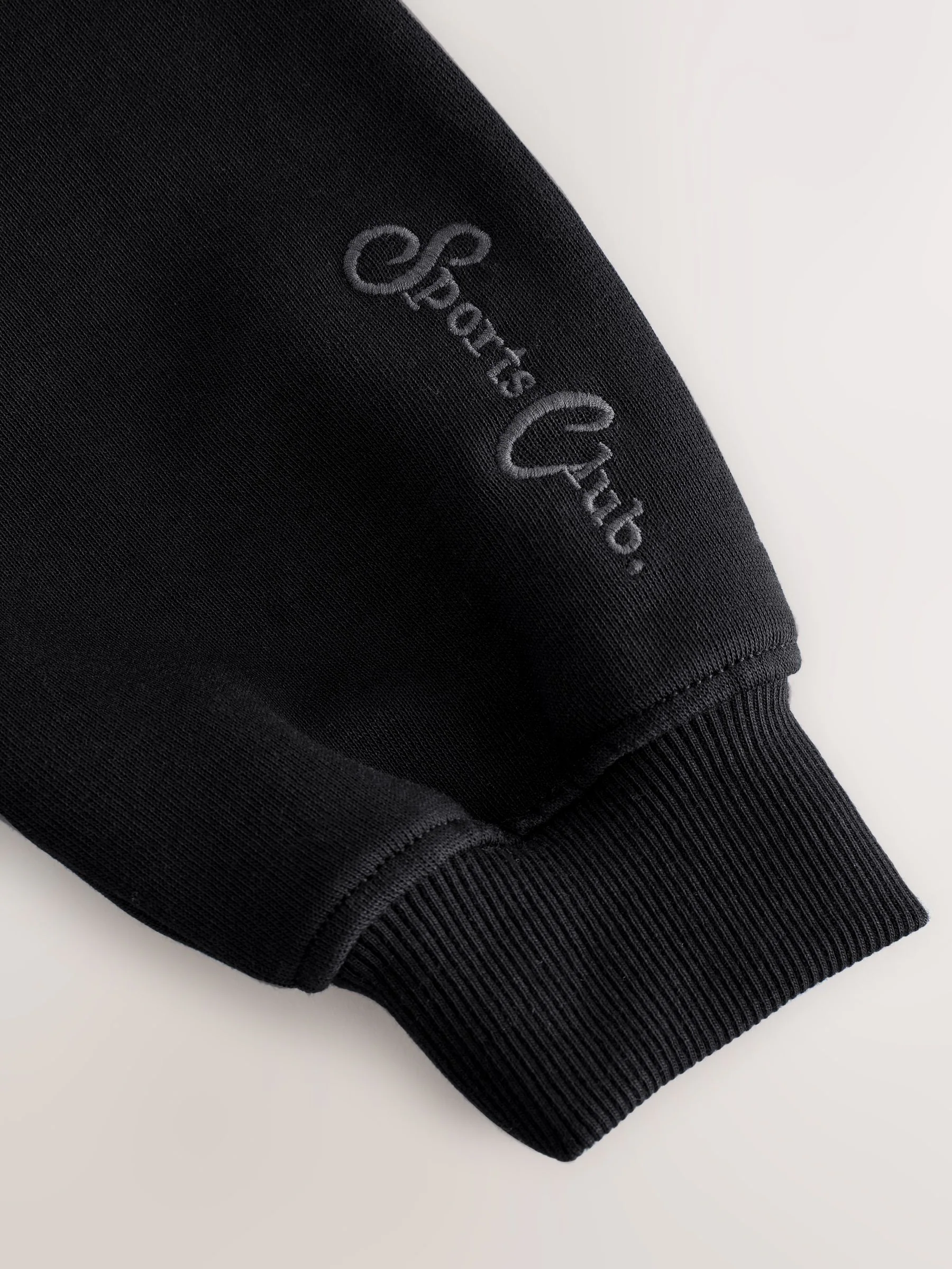 Zwart - Sweatshirt met rits bij de hals (3-16jr)