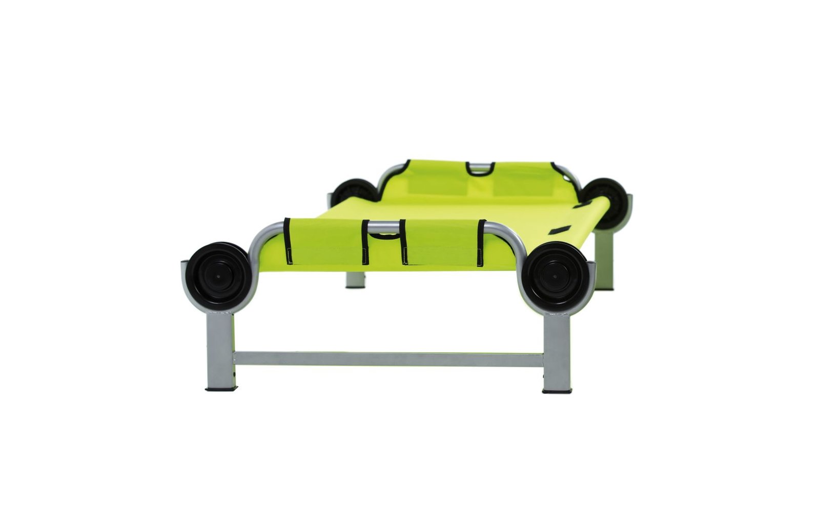Disc-O-Bed Kid-O-Bed mit geradem Rahmen, ohne Seitentasche, blockpattern