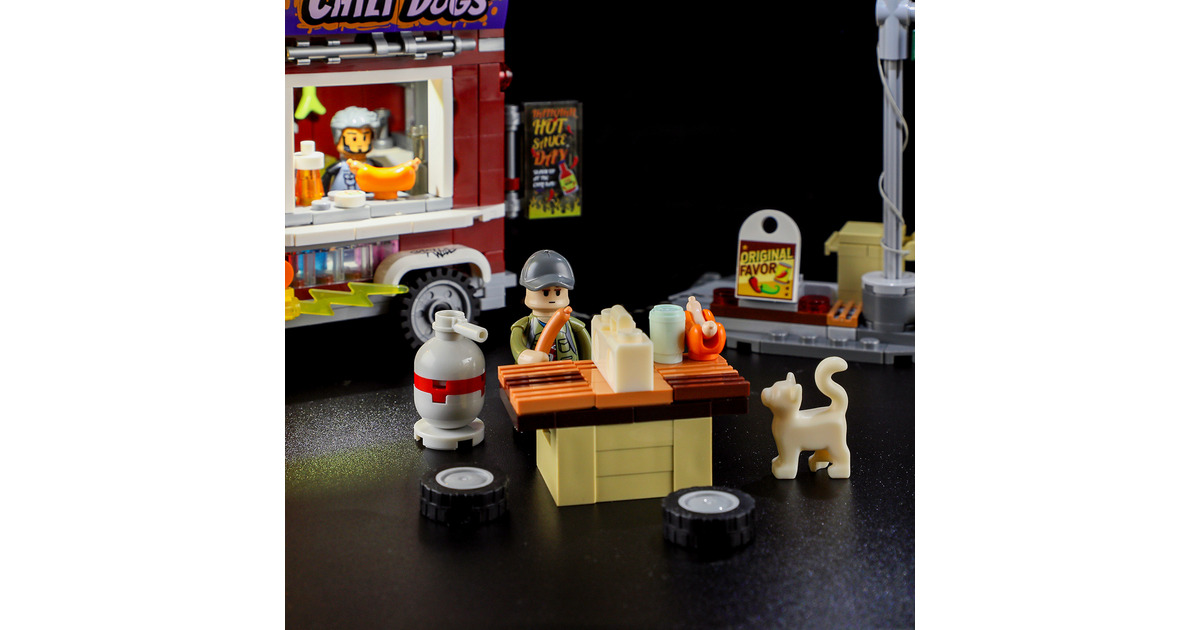 LumibricksStreet Fusion - Chili Dog Trailer Constructiespeelgoed  (F9046)