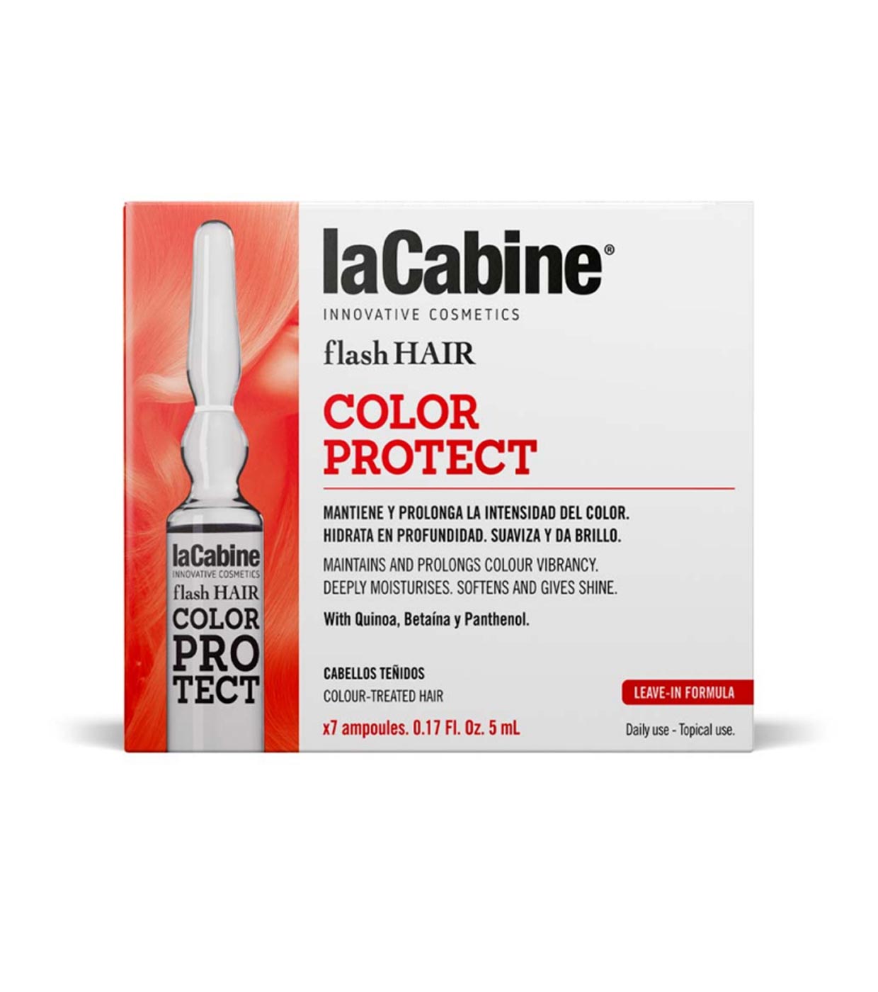 La Cabine - *Flash Hair* - Ampolas capilares Color Protect - Cabelos tingidos
