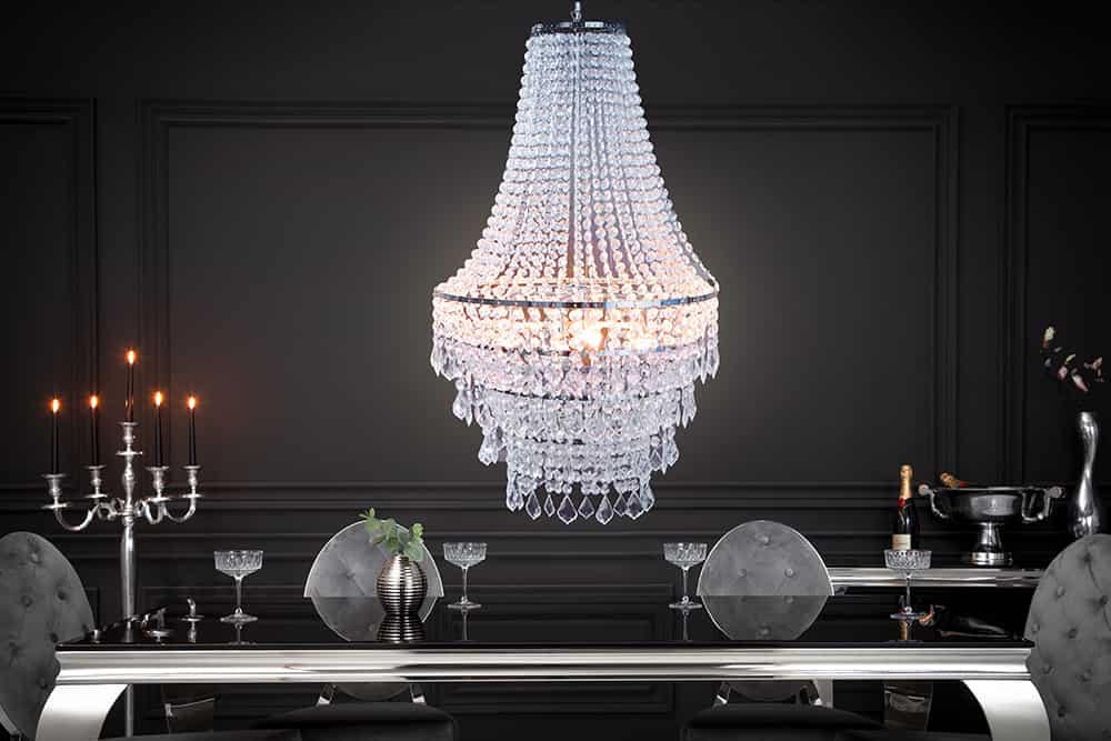 Extravaganter Kronleuchter ROYAL XL 105cm Hängelampe Barock