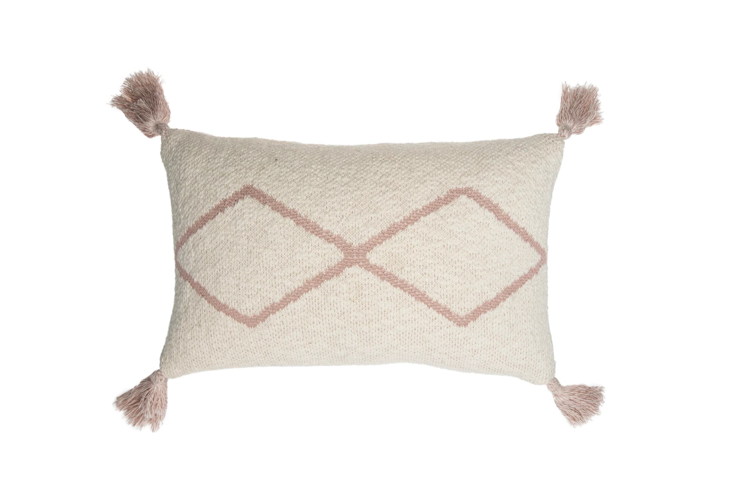 PETIT OASIS - Coussin en tricot en coton | Rose