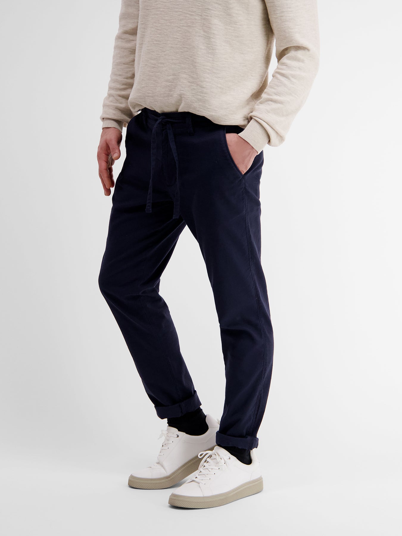 Baumwoll-Leinen Chino