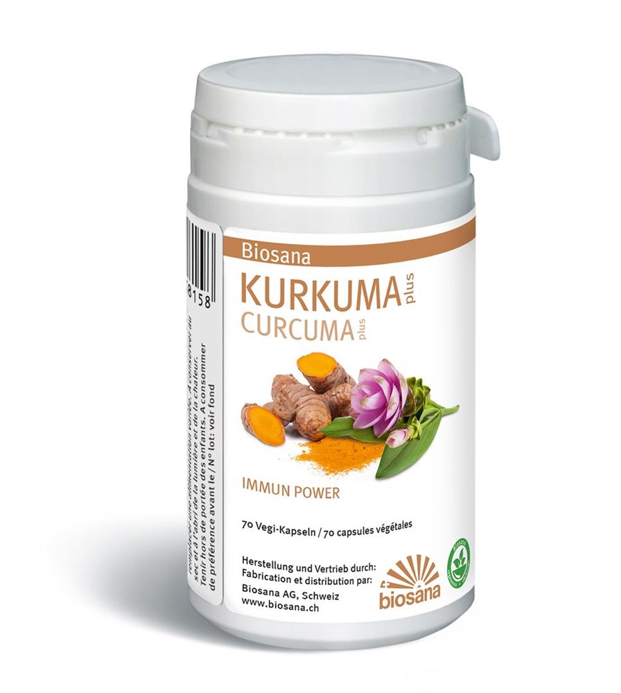 BIOSANA Kurkuma plus<br>70 Stück, Dose, Kapsel