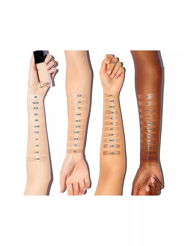 DIOR Dior Forever Skin Glow Foundation 24H (00,5N) beige