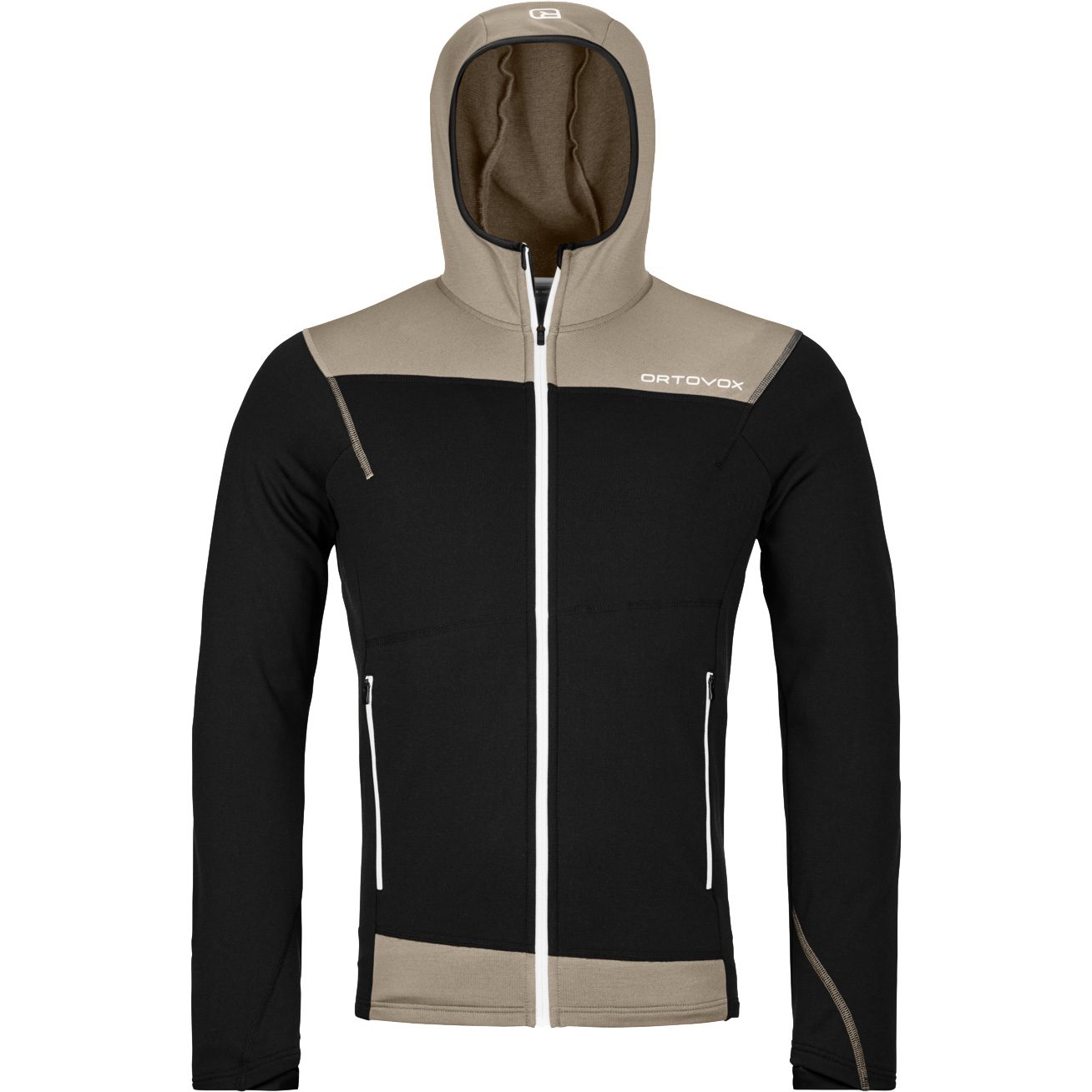 ORTOVOX Fleece Light Hoody Herren black raven