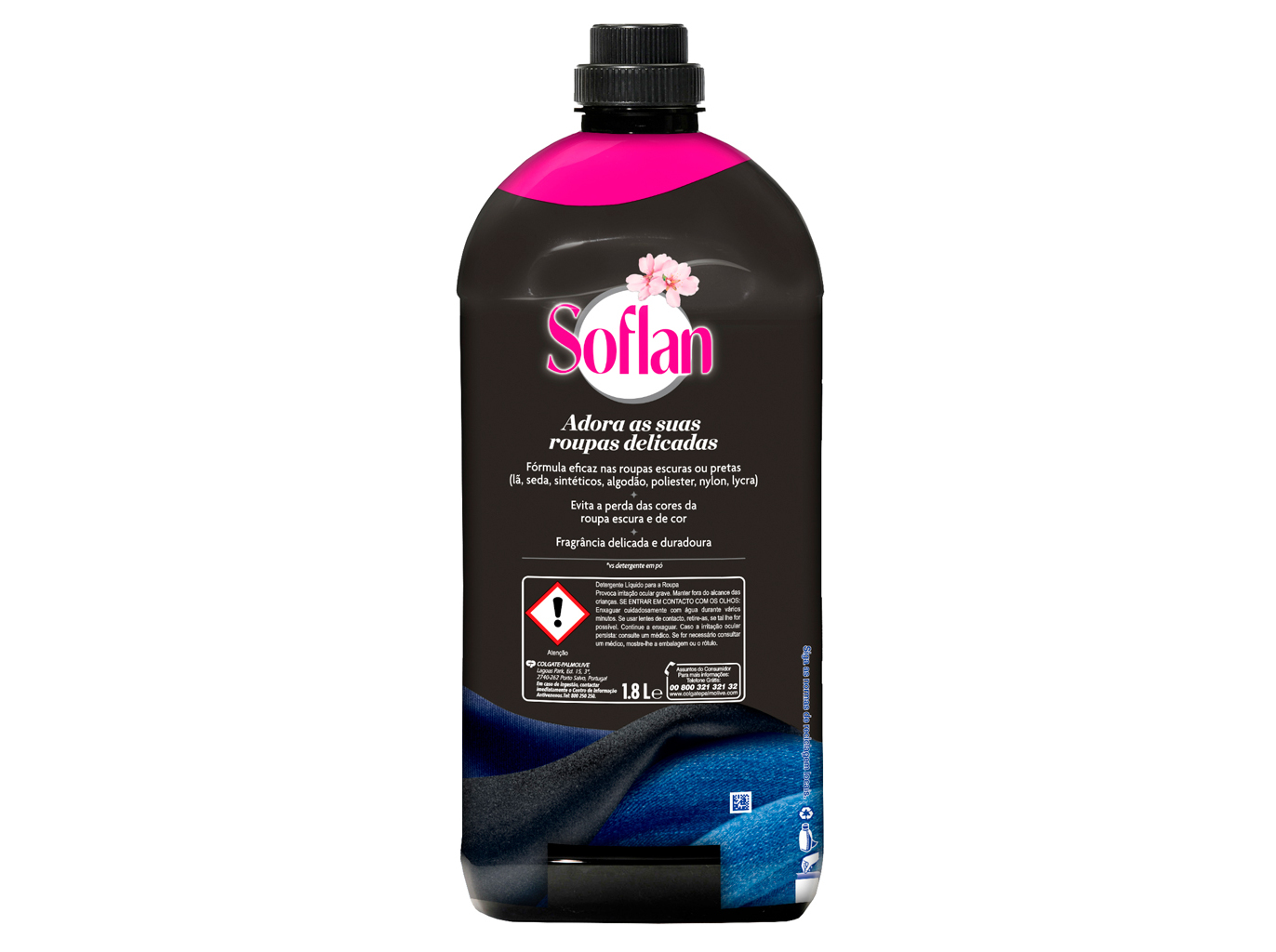 Detergente Roupa Máquina Líquido Escuro Intenso Soflan 36 doses