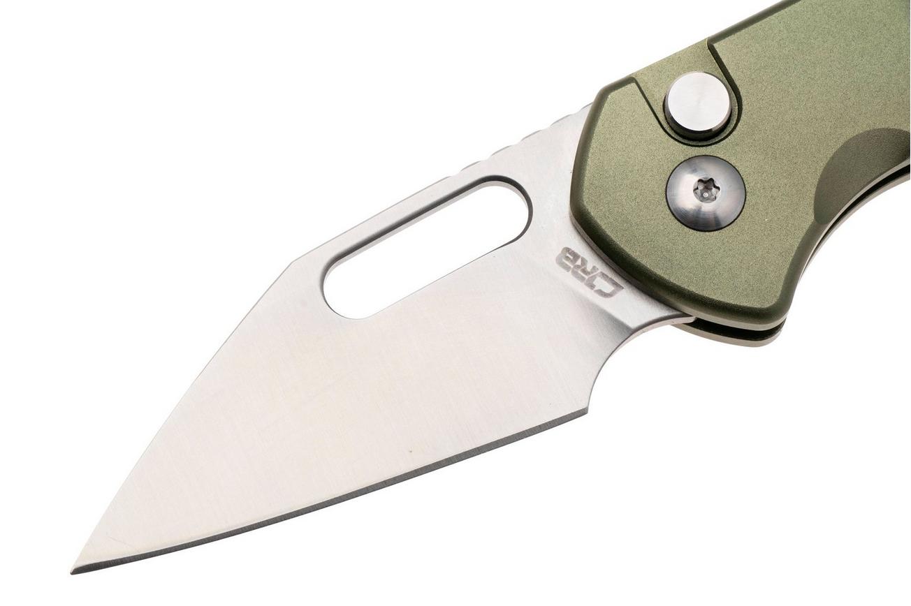 CJRB Mini Pyrite J1933-GN, Satin AR-RPM9, Green Aluminium, zakmes