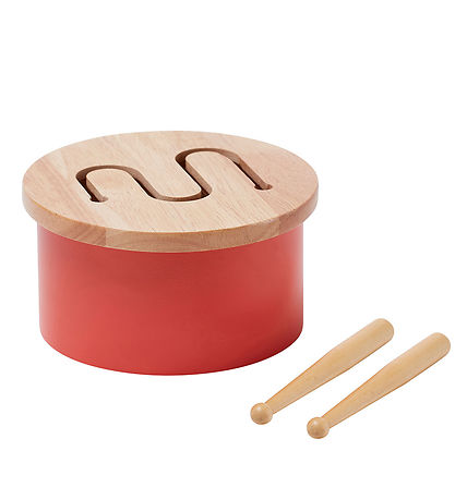 Kids Concept Tr?leget?j - Tromme Mini - 16,5 x 9 cm - R?d