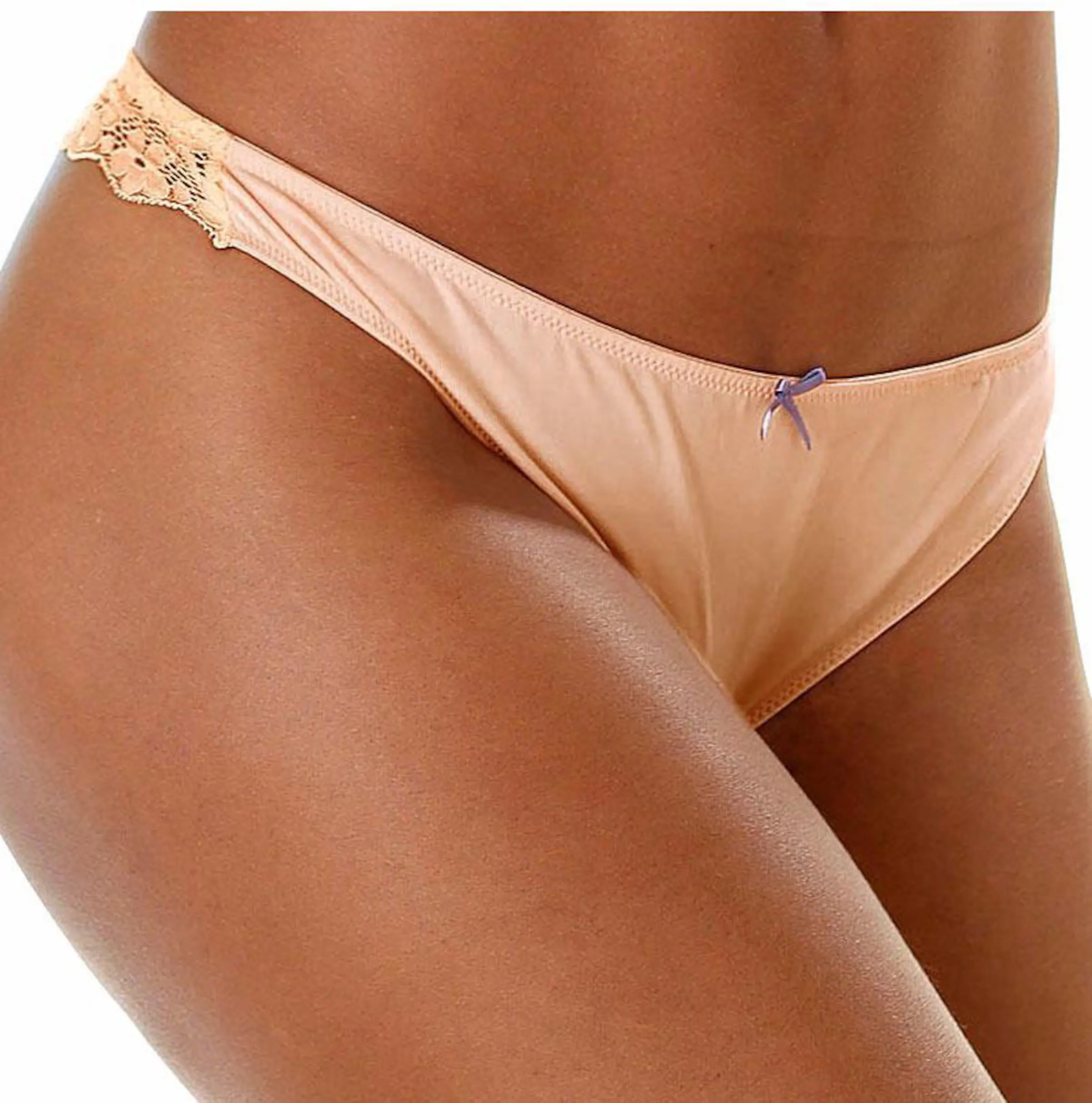 petite fleur String in blau+mandarine+weiß