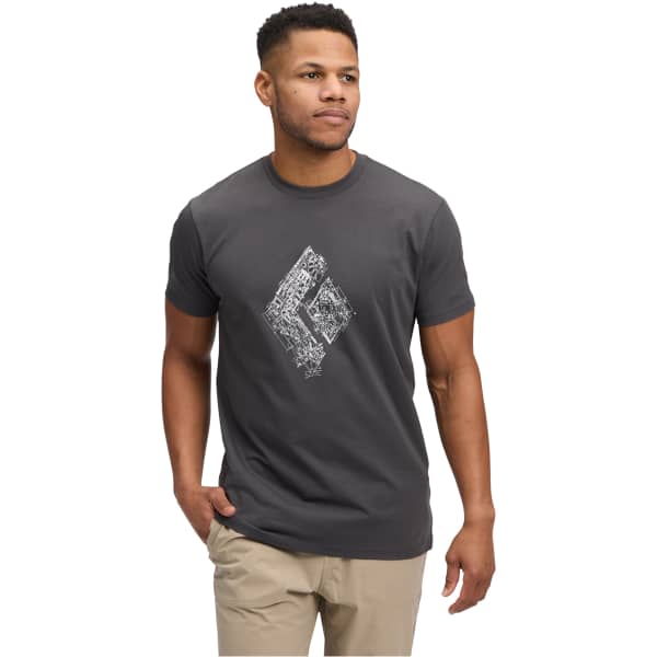 T-shirt escalade BLACK DIAMOND ENGINEERED DIAMOND SS TEE ANTHRACITE