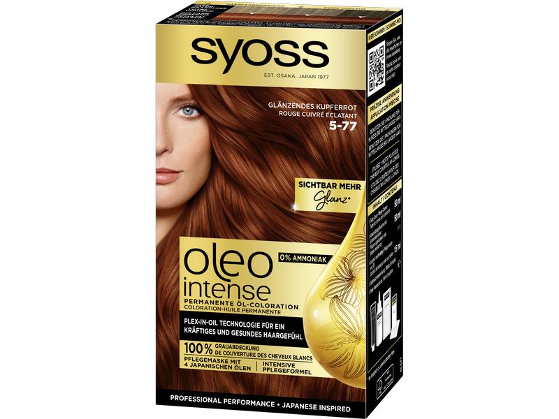 Syoss oleo intense Haarcoloration Oleo Intense 5-77 Glänzen Dauerhafte Haarfarbe mit pflegenden Ölen