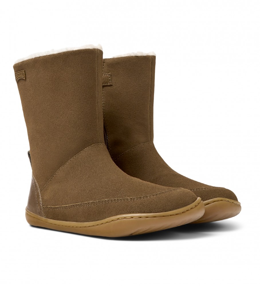 Botas Camper Peu Cami em couro marrom