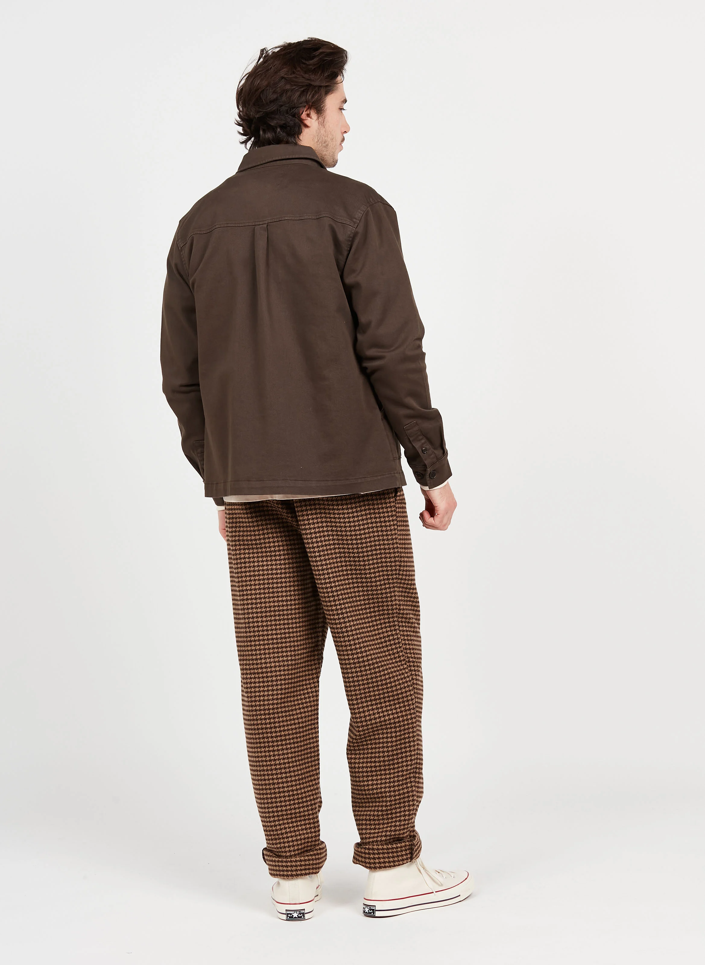 Sweat col rond regular-fit brodé en coton | Beige