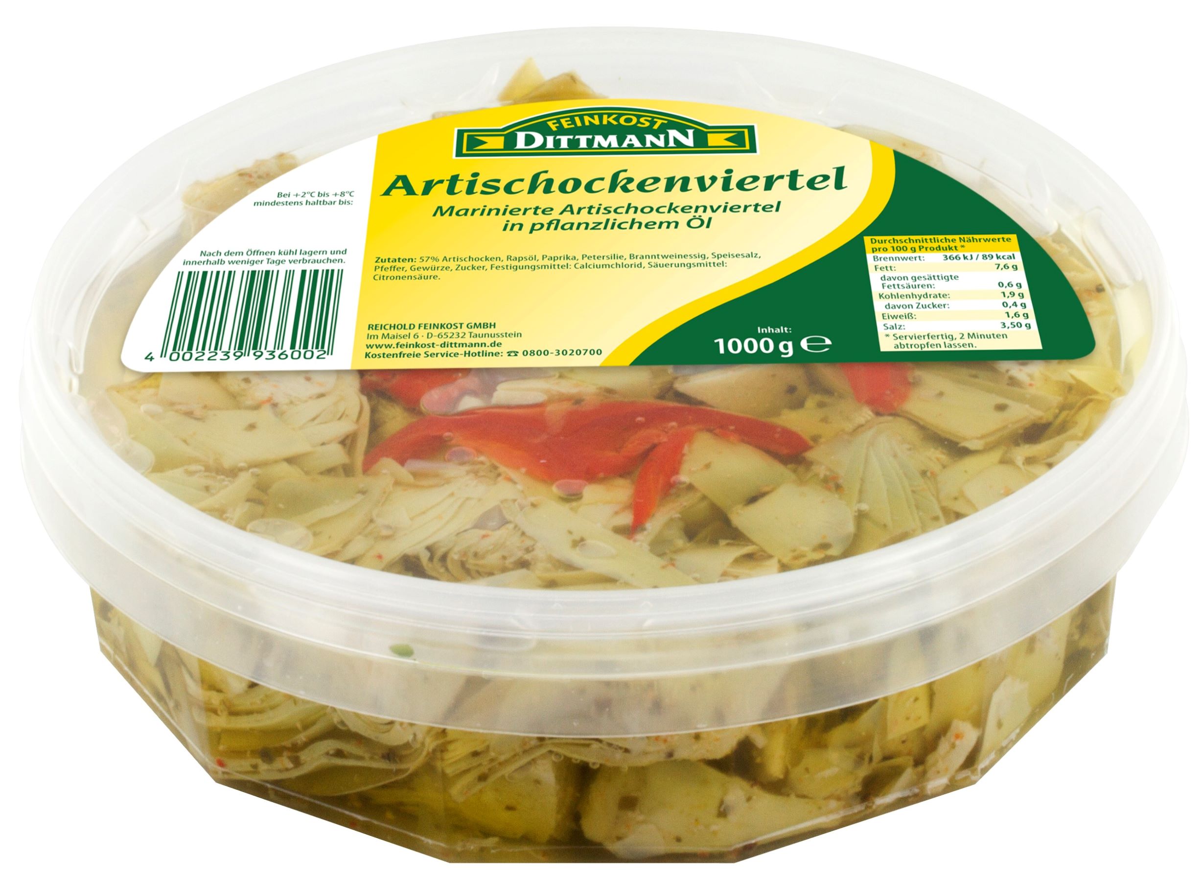 ALCACHOFRA MARINADA DITTMANN KG