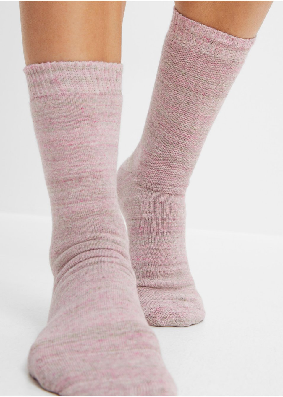 Lot de 4 paires de chaussettes thermo en coloris chinés