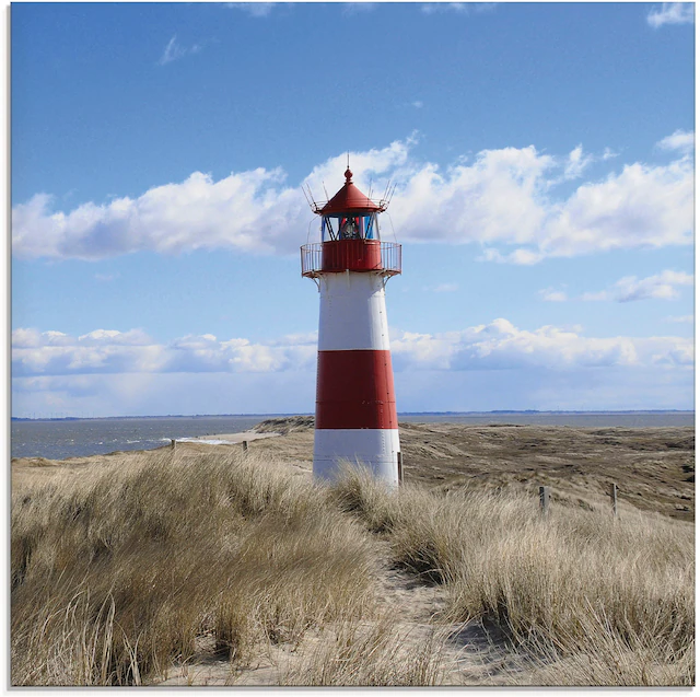 Artland Glasbild »Leuchtturm Sylt« Gebäude 1 Stk. tlg. in verschiedenen Grössen