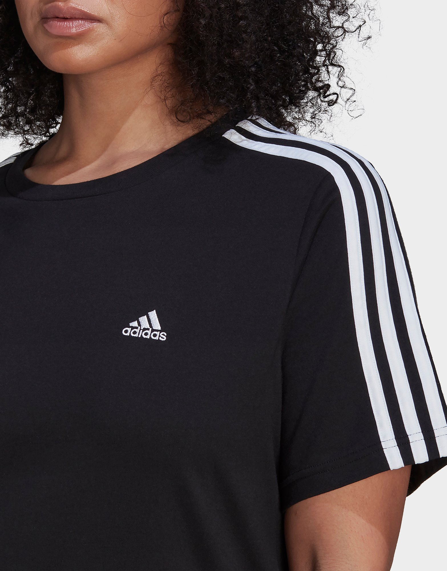 adidas T-shirt Essentials Slim 3-Stripes (Grandes tailles)