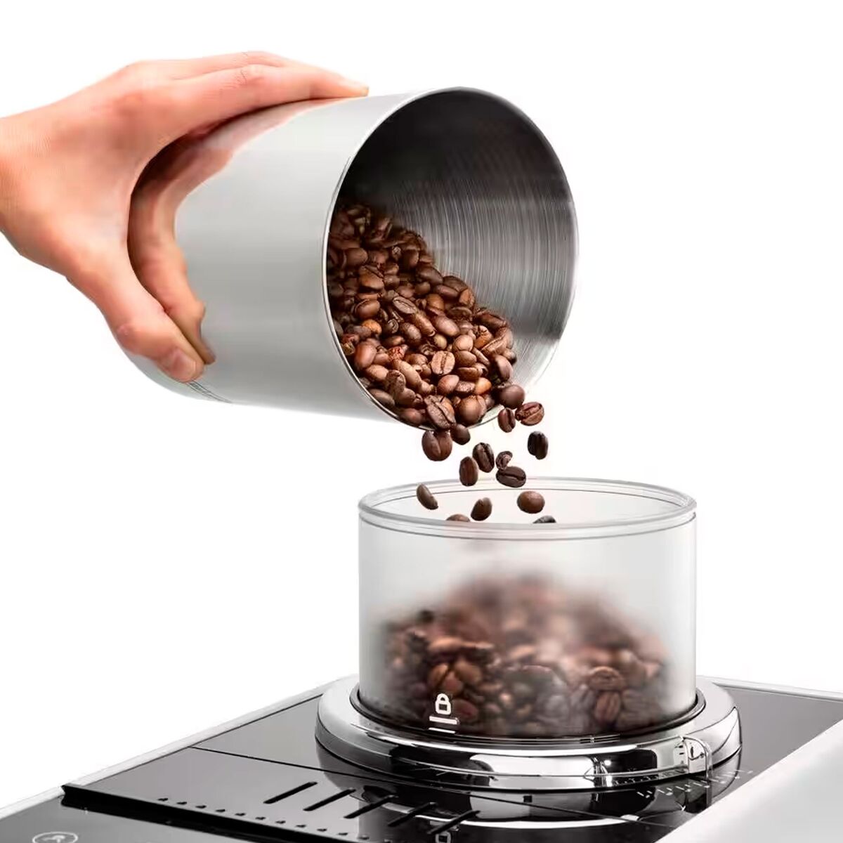 Delonghi Rivelia EXAM440.55.W Helautomatisk kaffemaskin, hvit