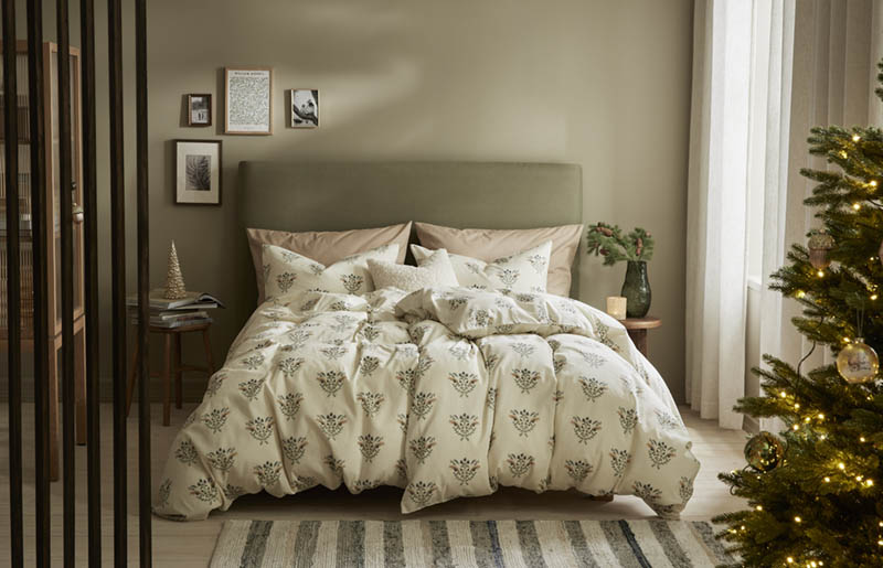 Kine bomullsengesett 140x200 cream