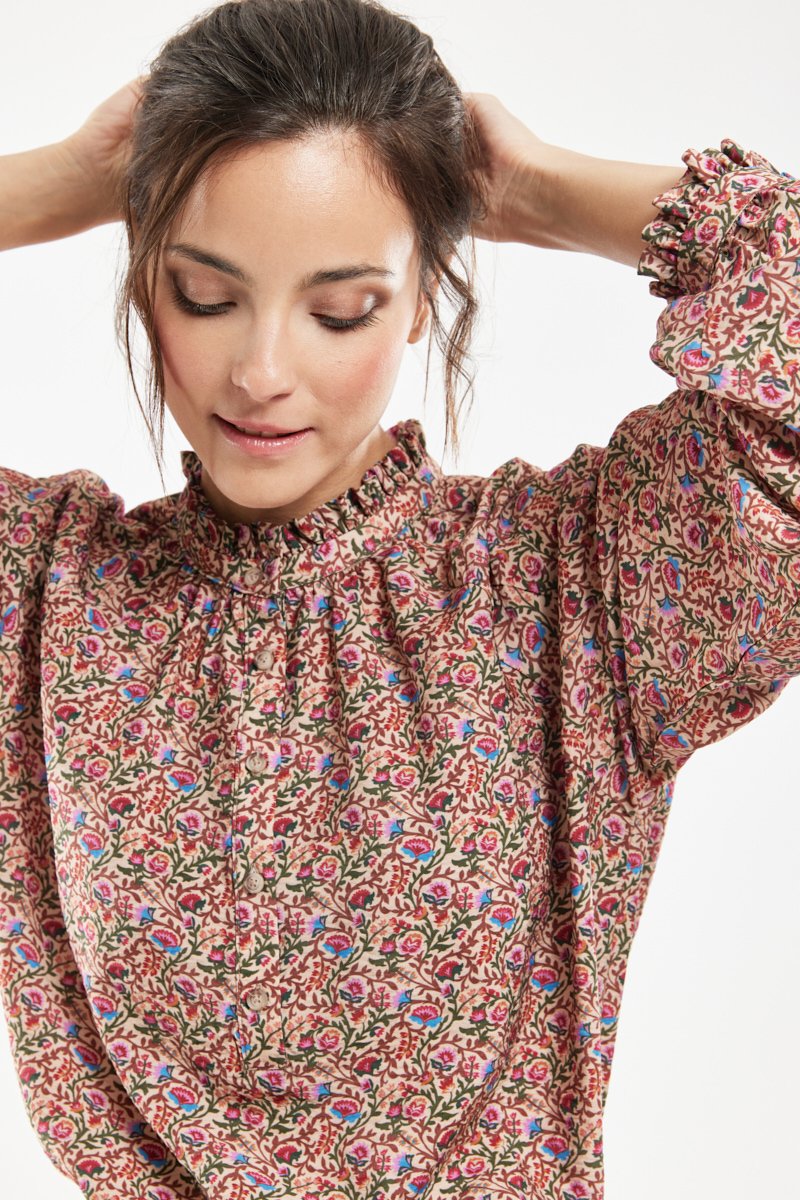 Blouse fleurie CAMELIA