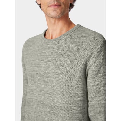 Herren-Strickpullover Baumwolle, Grün