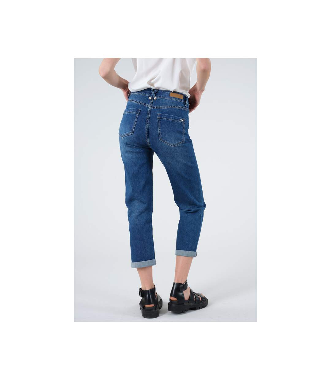 Jeans mom regular délavé DJENA