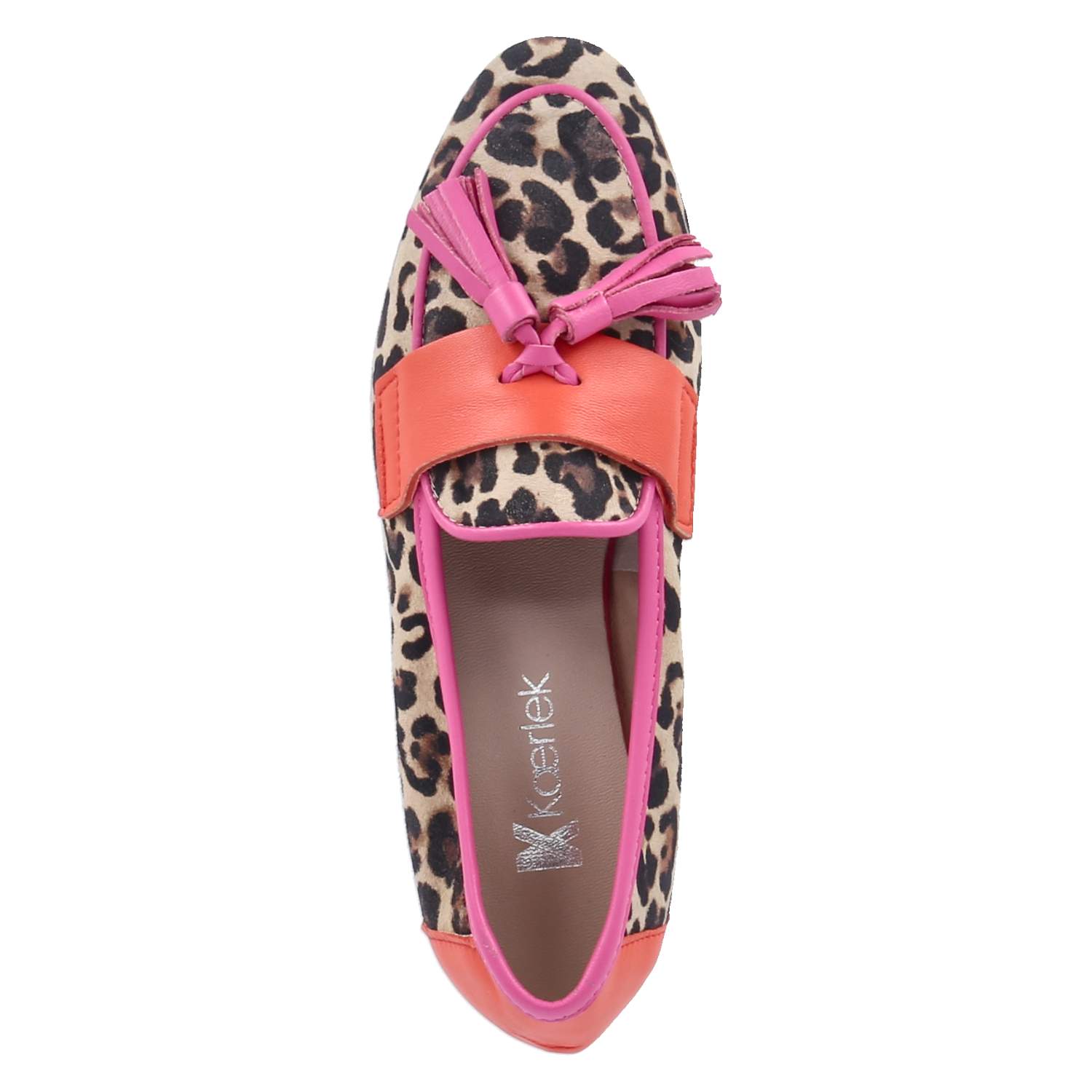 Kaerlek Slipper - camel/fuxia/  corallo