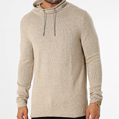 Sweat Col Roulé 092EE2I302 Beige Chiné