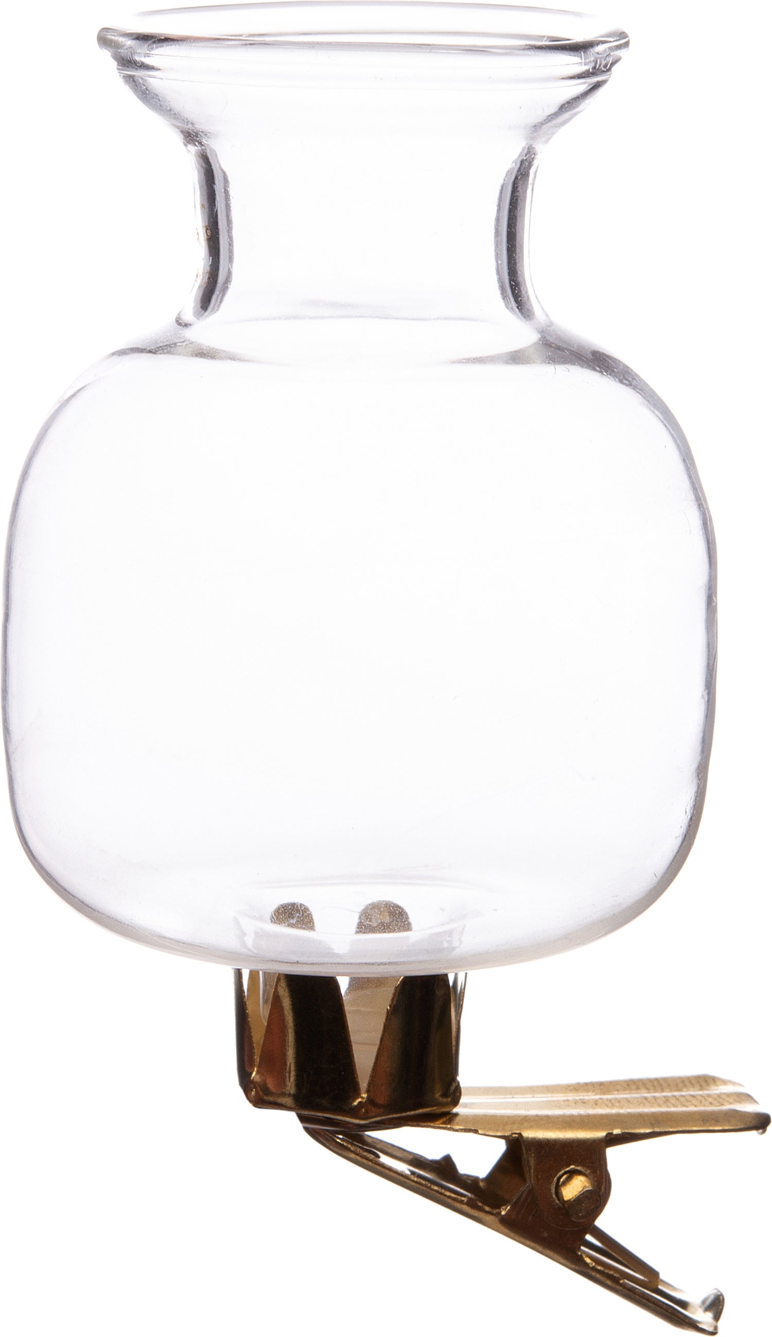 Intratuin vaas op clip transparant rond D 3,9 H 7,6 cm