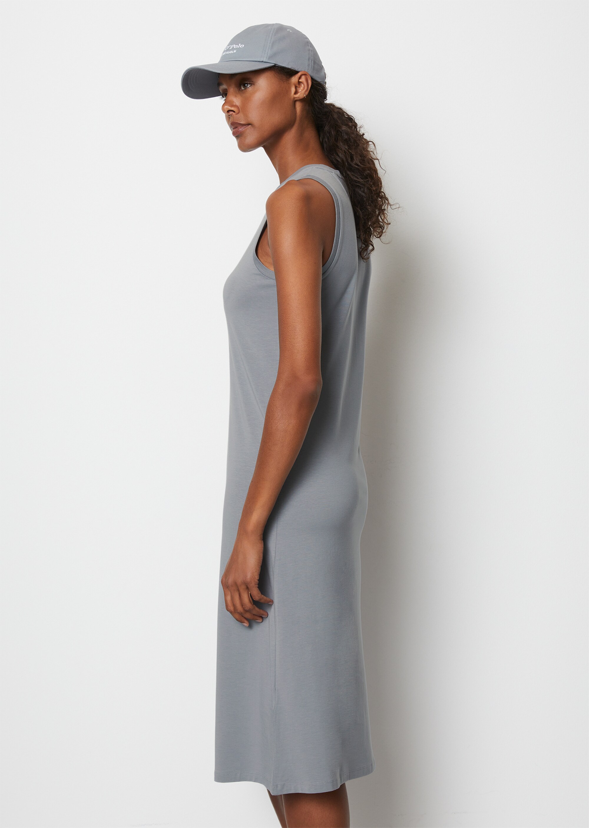 Ärmelloses Jersey-Kleidaus stretchigem Modal-Organic-Cotton-Mix